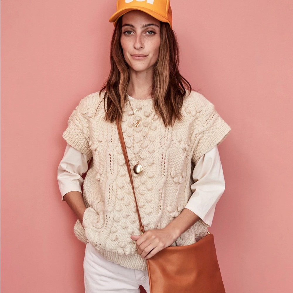 Clare V Sac Bretelle Tan